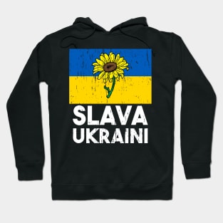 Slava Ukraini Glory to Ukraine Flag Hoodie